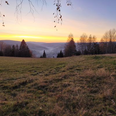 Abendstimmung auf dem Aschberg