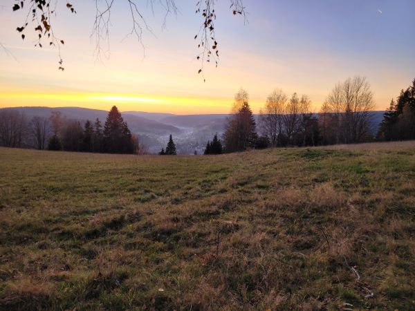 Abendstimmung auf dem Aschberg Abendstimmung auf dem Aschberg