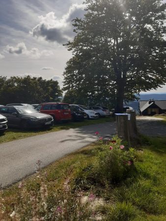 Freizeitheim - Sicht von oben mit Parkplatz Freizeitheim - Sicht von oben mit Parkplatz