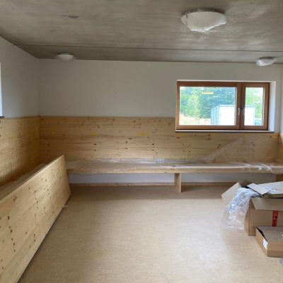 Kleiner Gruppenraum im Obergeschoss.